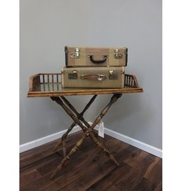 Folding Luggage Rack w/Gallery Tray