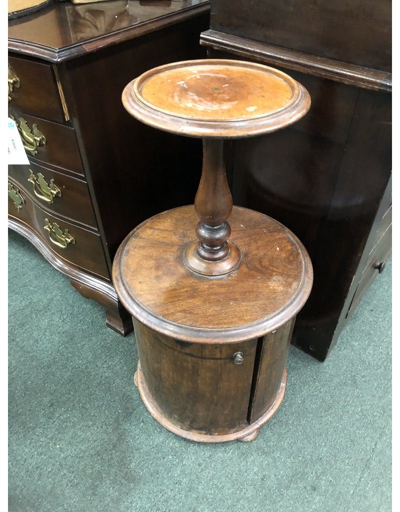 Round Mahogany 2 Tier Stand