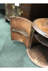 Round Mahogany 2 Tier Stand
