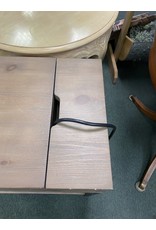 Gray Driftwood Media Side Table