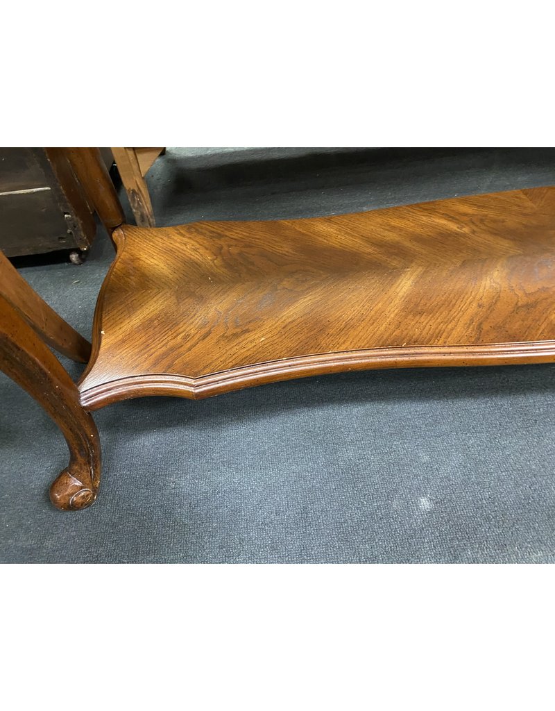French Style Sofa Table w/ Glass Top