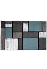 Barroso Geometric Blue/Gray/White Area Rug