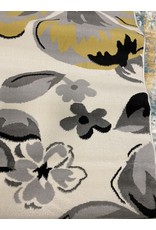 Regner Floral Cream/Gray/Blue Area Rug