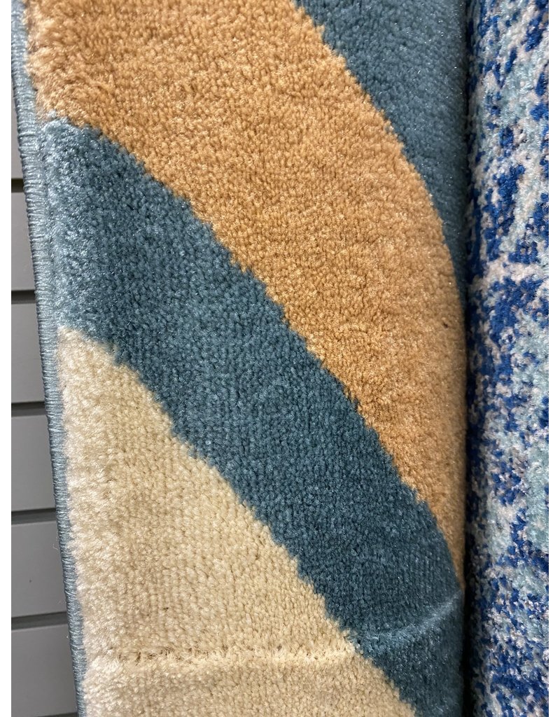 Allison Geometric Teal Blue Area Rug