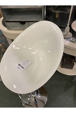 White Molded Modern Bar Stool