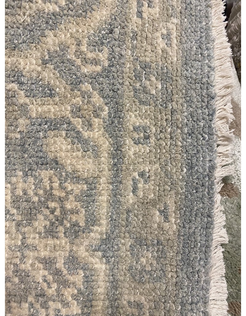 Oushak Hand Knotted Wool Blue Rug