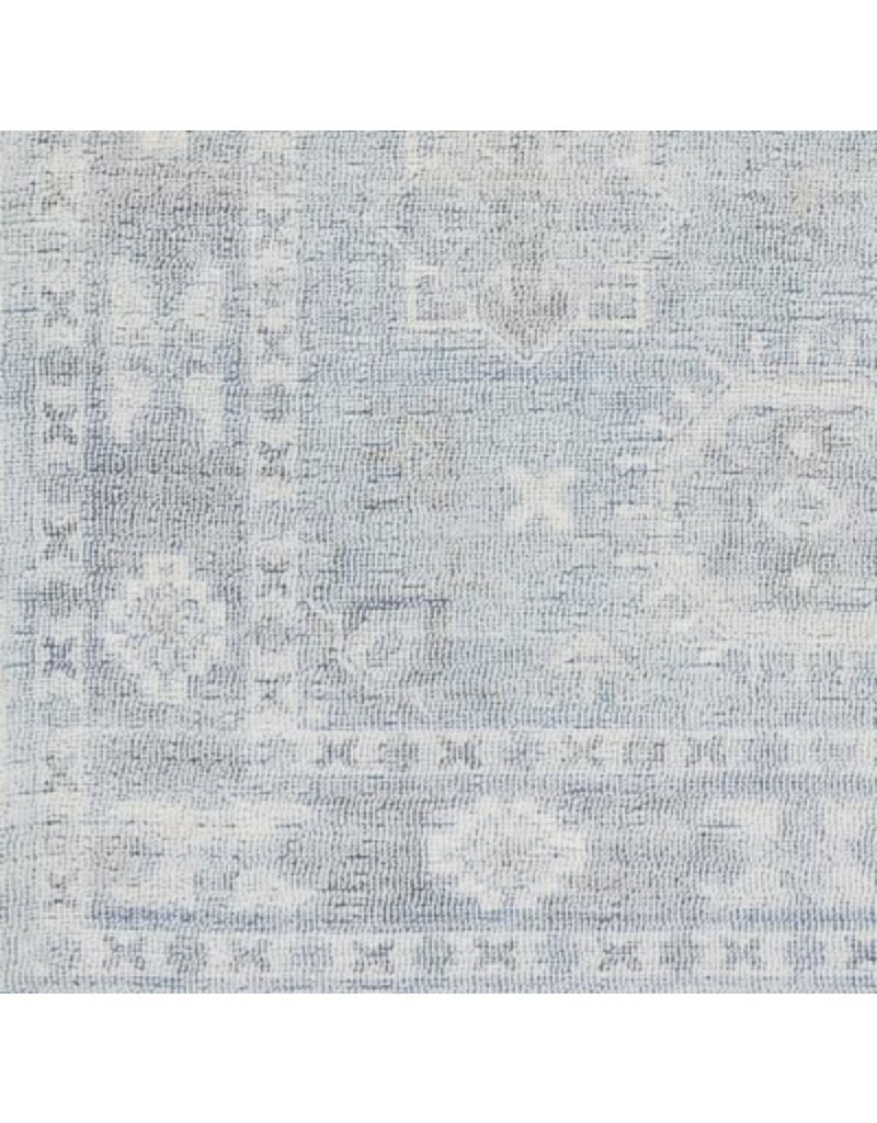 Oushak Hand Knotted Wool Blue Rug