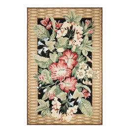 Hand-hooked Chelsea Yajaira Country Oriental Wool Rug