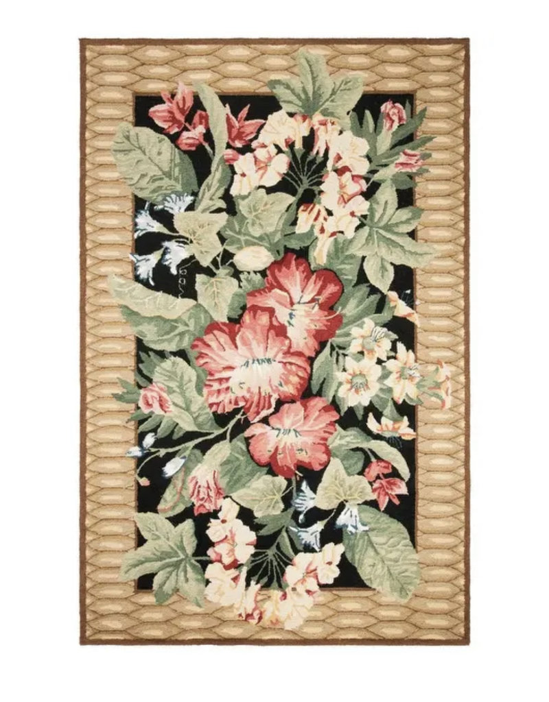 Hand-hooked Chelsea Yajaira Country Oriental Wool Rug