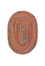 Handmade Cape Cod Marget Boho Coastal Jute Rug