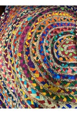 Handmade Cape Cod Marget Boho Coastal Jute Rug