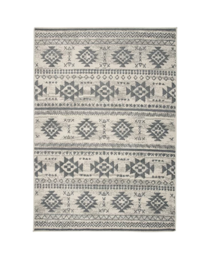 Tribal Southwestern Cream/Grey Area Rug