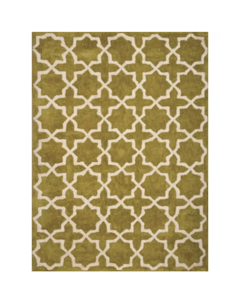Cranmore Hollis Hand-Tufted Chartreuse Arera Rug