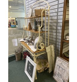 White Metal Baking or Wine Rack