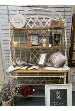 White Metal Baking or Wine Rack