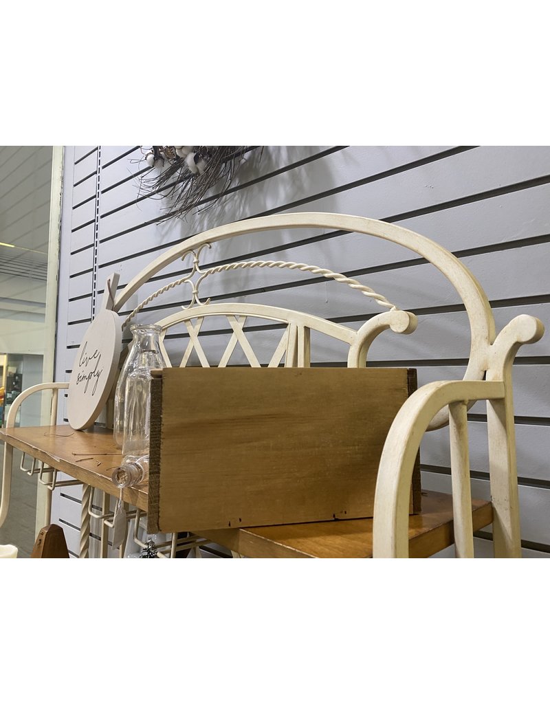 White Metal Baking or Wine Rack