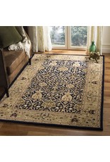 Evie Oriental Handmade Tufted Wool Blue/Gold Area Rug
