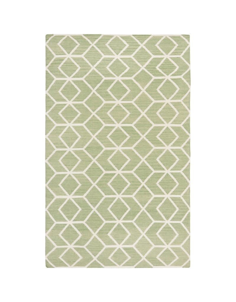 Rodgers Handwoven Flatweave Wool Sage/Ivory Area Rug