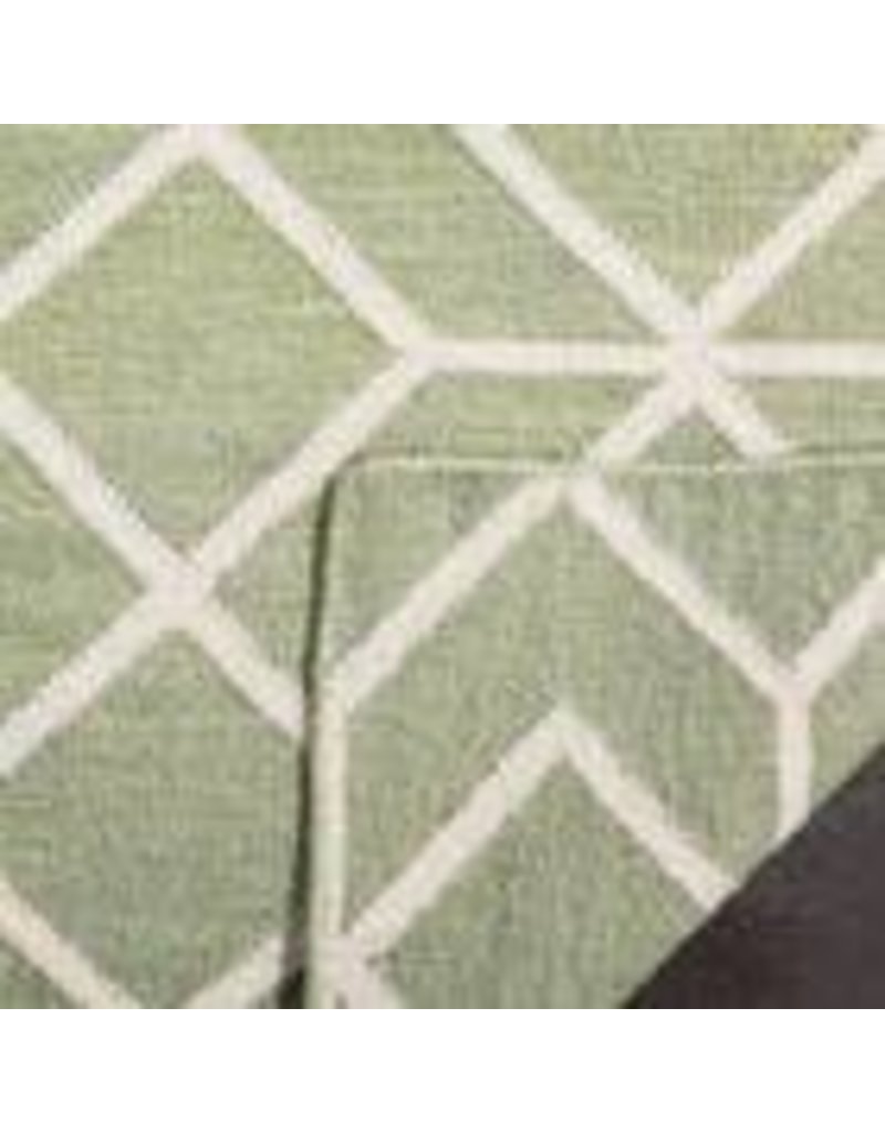 Rodgers Handwoven Flatweave Wool Sage/Ivory Area Rug
