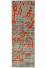 Deasia Light Gray/Orange Area Rug