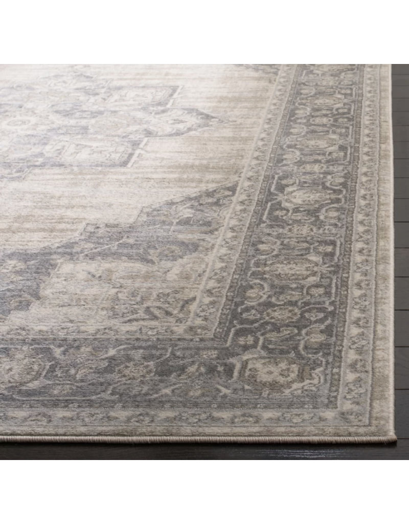 Halma Oriental Cream/Gray Area Rug