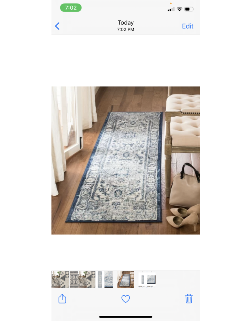 Lamartine Light Gray/Blue Area Rug