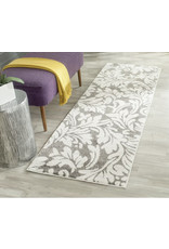 Maritza Floral Dark Grey / Beige Area Rug