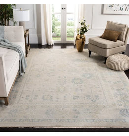 Oushak Hand Knotted Wool Blue Rug