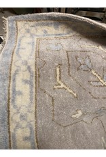 Oushak Hand Knotted Wool Blue Rug