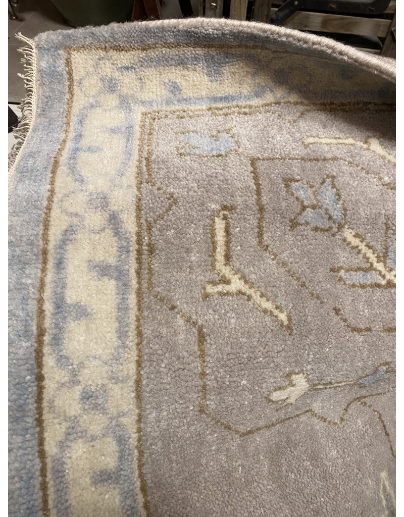 Oushak Hand Knotted Wool Blue Rug