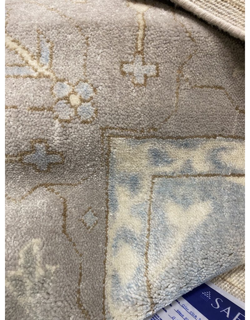 Oushak Hand Knotted Wool Blue Rug