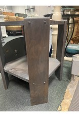Gray Stained Oak Side Table
