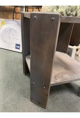 Gray Stained Oak Side Table