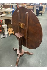 Solid Wood Pedestal Flip Top