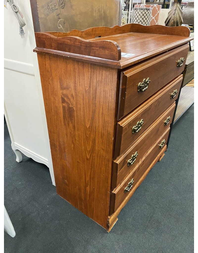 Wood 4 Drawer Dresser
