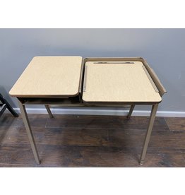 Tan Vintage Printer Table