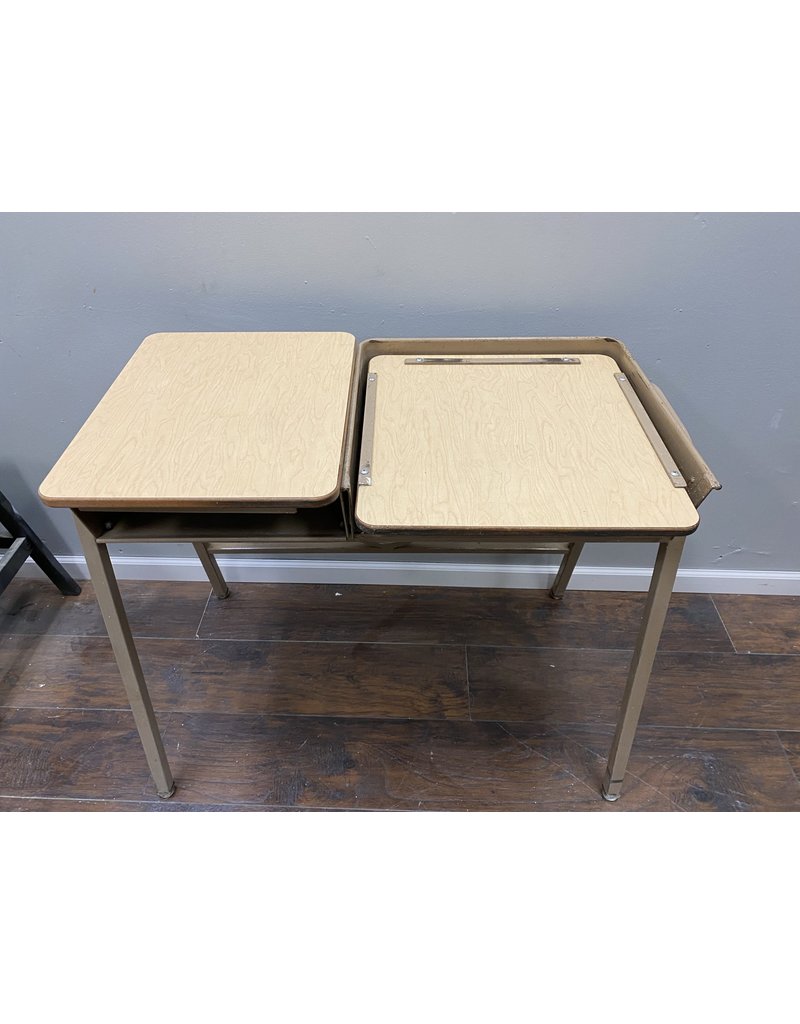 Tan Vintage Printer Table