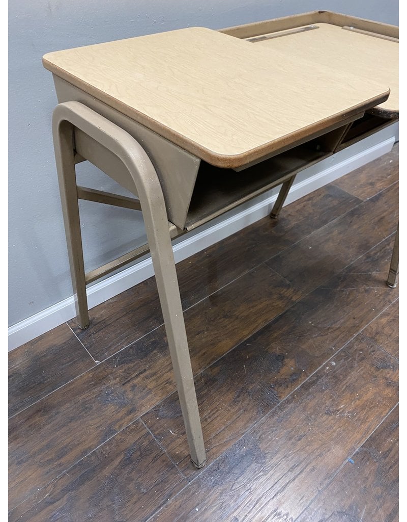 Tan Vintage Printer Table