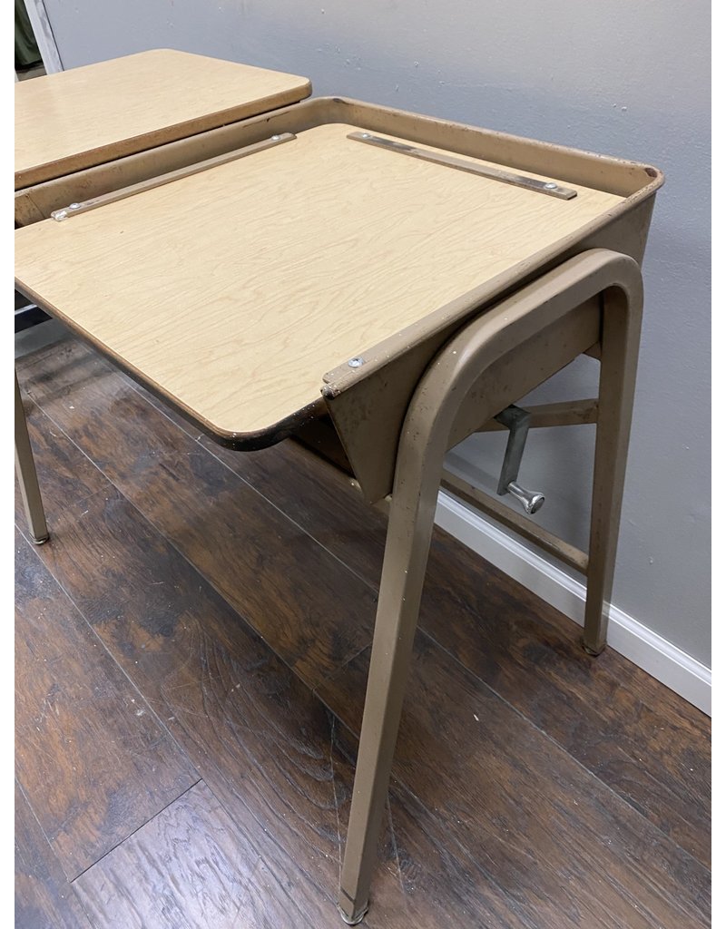 Tan Vintage Printer Table