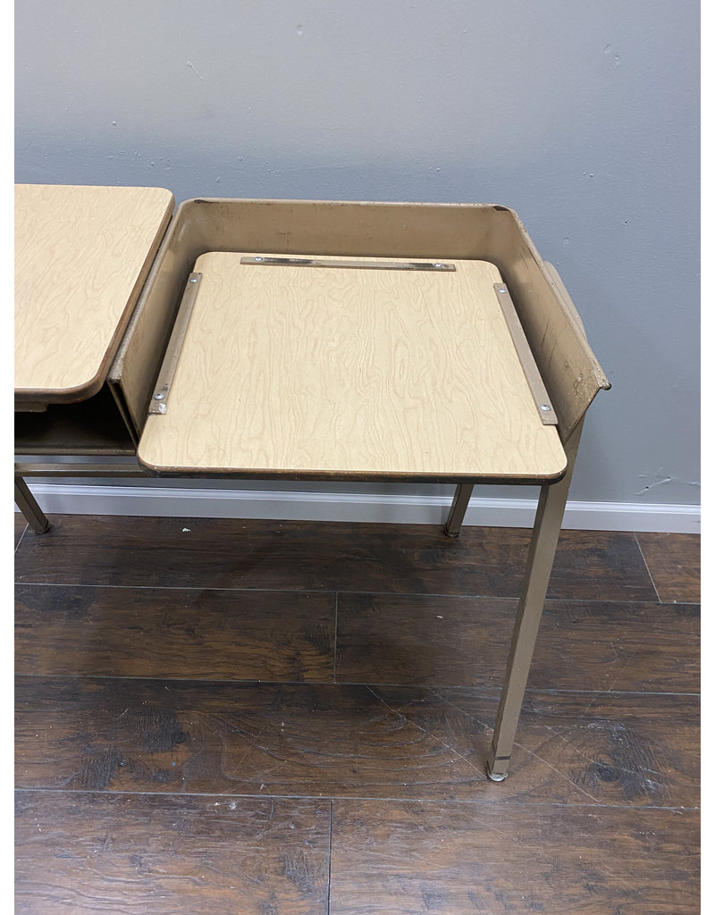 Tan Vintage Printer Table