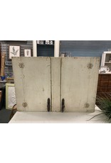 Farm Style White Chippy 2 Door Cabinet
