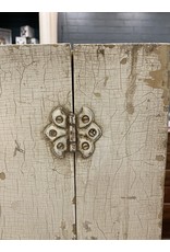 Farm Style White Chippy 2 Door Cabinet