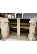 Farm Style White Chippy 2 Door Cabinet