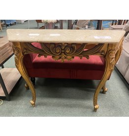 Marble Top Gold Sofa Table