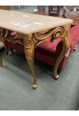 Marble Top Gold Sofa Table