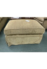 Brown Upholstered Ottoman