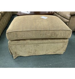 Brown Upholstered Ottoman