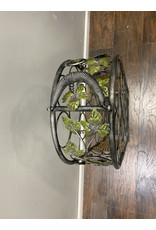 Grape Themed Small  Metal Wine Bottle Rack