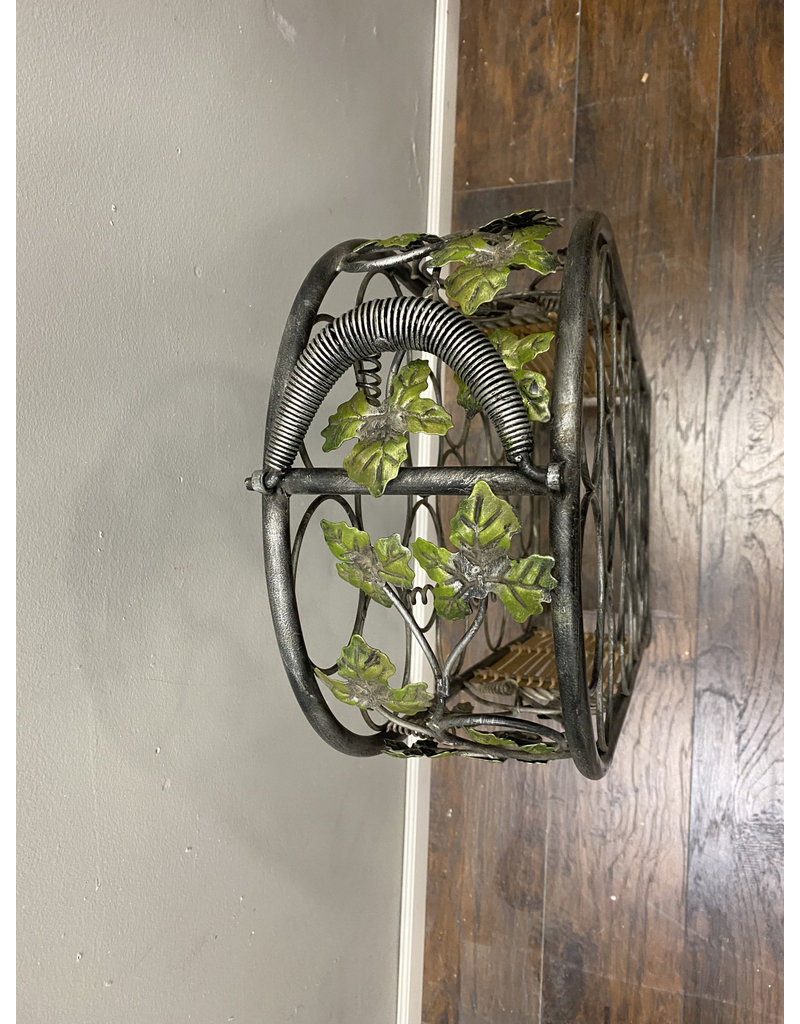 Grape Themed Small  Metal Wine Bottle Rack