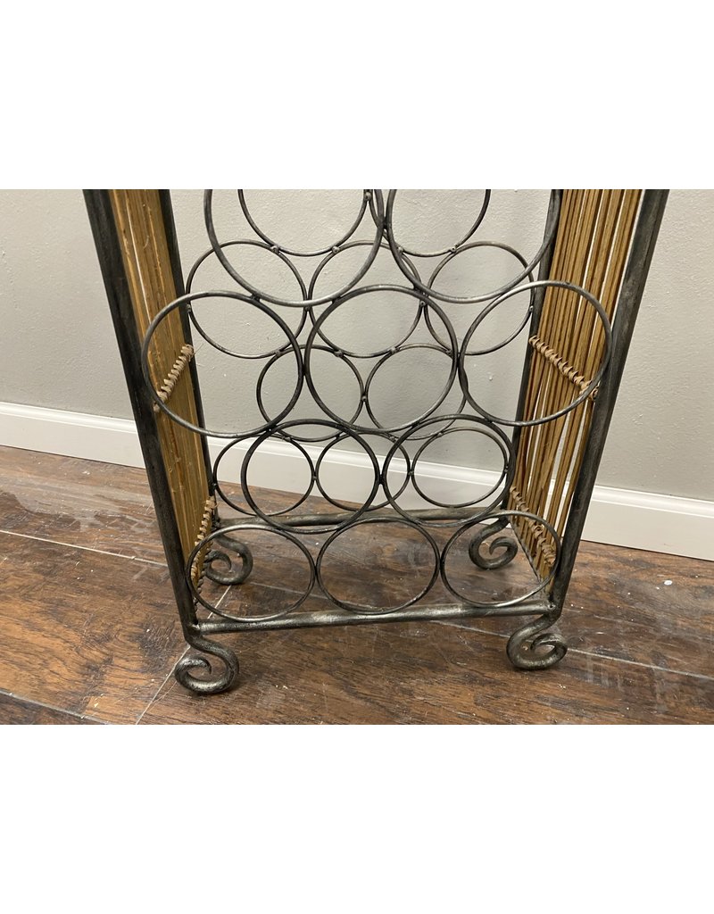 Grape Themed Small  Metal Wine Bottle Rack